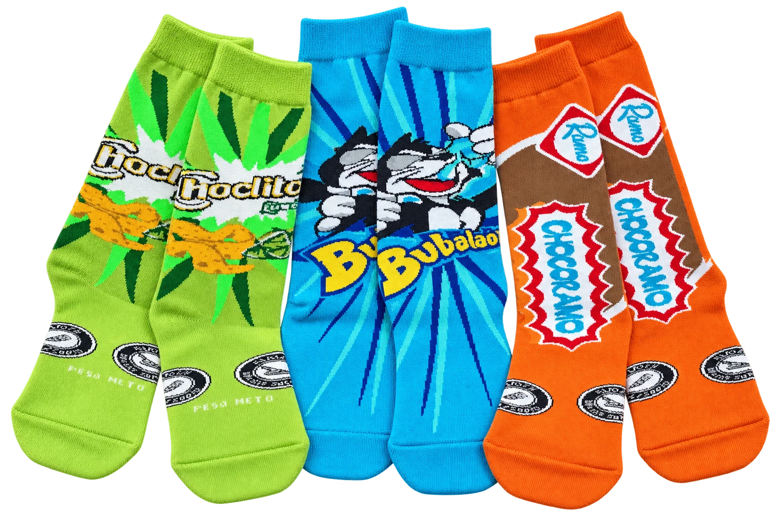 Medias Choclitos, Bubbaloo y Chocorramo